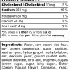 Cinnamon Buns with icing - Nutrition Label