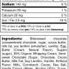 Fudgy Brownie - Nutrition Label